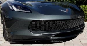 Corvette C7 Stingray (2014 - ) One-Piece Lower Valance - Flat Black