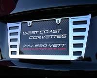 C6 Rear Billet License Plate Frame