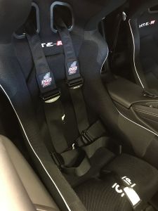Pro Elite Cam Lock HANS Compatible Seat Belts - 5pt Black