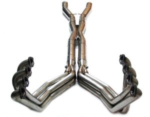 LG C6 Super Pro Long Tube Headers and X-Pipe 1¾